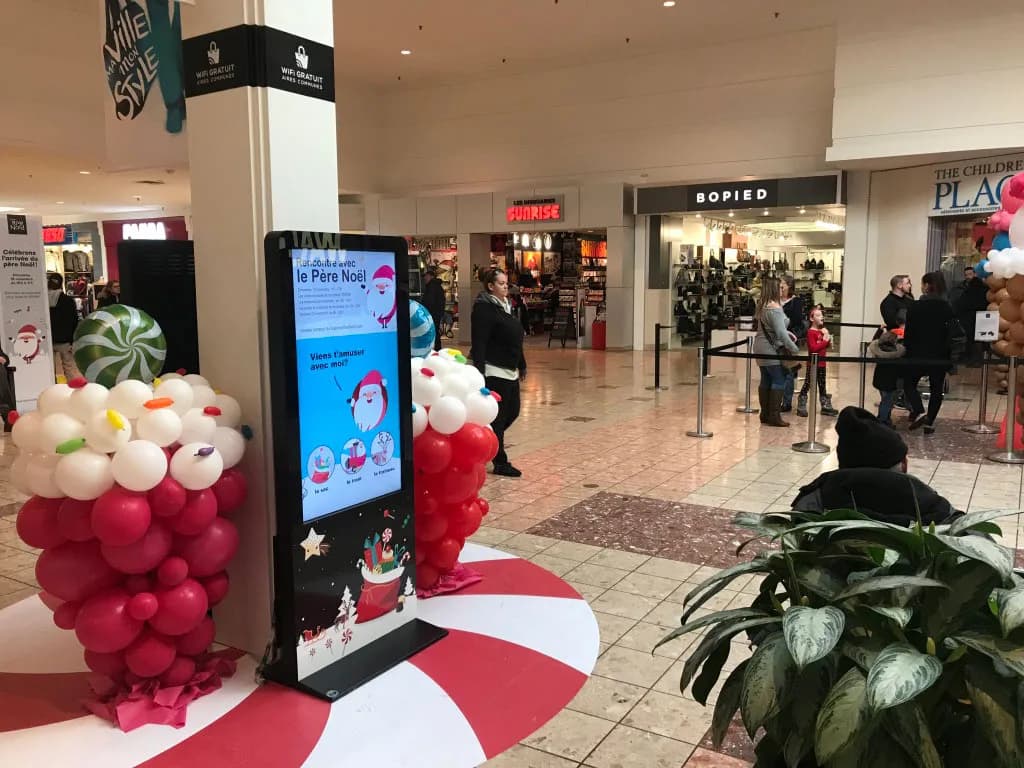 Bornes interactives du père Noël